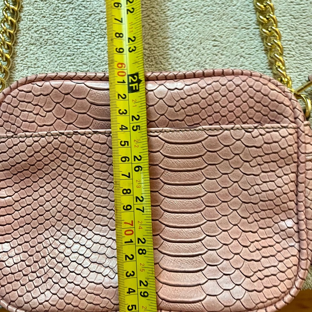 Reptile finish Dusty rose pink Crossbody Bag Liz Claiborne - Picture 12 of 13
